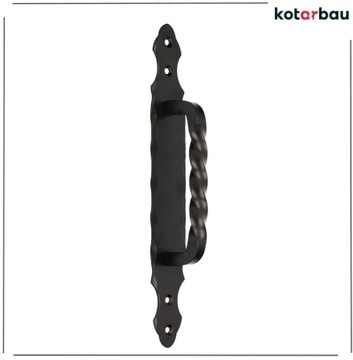 РУЧКА АНТАБА КОВАНАЯ ДВЕРНАЯ РУЧКА ЧЕРНАЯ 29 СМ