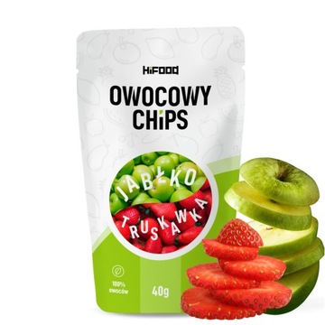 OWOCOWY CHIPS Owoce Liofilizowane 120g ZDROWA PRZEKĄSKA Rajski HiFOOD