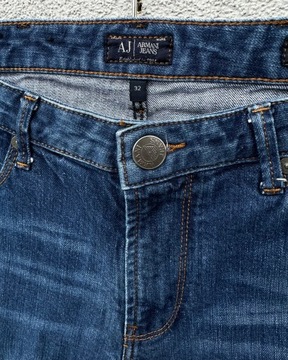 Armani Jeans W32 granatowe spodnie jeansowe J06 slim