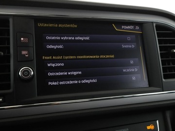 Seat Leon III Hatchback Facelifting 1.6 TDI 115KM 2017 Seat Leon full LED navi klimatyzacja czujniki, zdjęcie 24