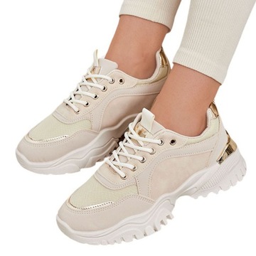 BEŻOWE SNEAKERSY DAMSKIE FIREAN 39