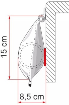 Маркизная штора FIAMMA CARAVANSTORE XL ROYAL GREY 360 см