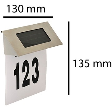 СОЛНЕЧНАЯ ЛАМПА С ПОДСВЕТКОЙ НОМЕР ДОМА ЗДАНИЕ СВЕТОДИОДНЫЙ ФАСАД