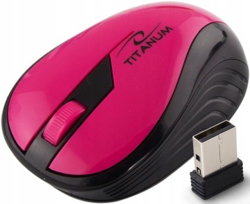 MYSZ BEZPRZ. 2.4GHZ 3D OPT. USB RAINBOW RÓŻOWA