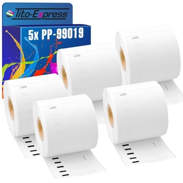 5x Etykiety 59x190 S0722480 do DYMO 99019 190x59
