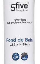 ПРОТИВОСКОЛЬЗЯЩИЙ КОВрик ДЛЯ ДУШЕВОЙ ВАННЫ 39x69, ЧЕРНЫЙ