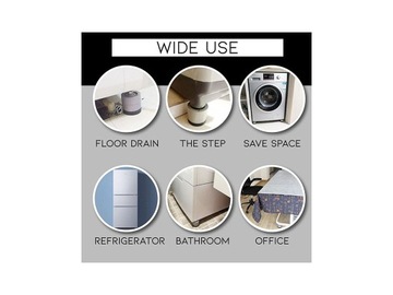 АНТИВИБРАЦИОННЫЕ ПОДУШКИ ДЛЯ СТИРАЛЬНОЙ И ПОСУДОМОЕЧНОЙ МАШИНЫ, 4 ШТ.