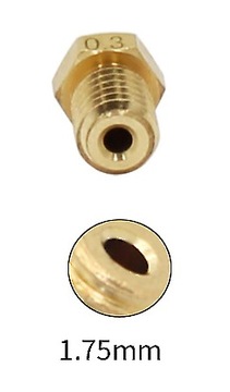 dysza drukarki 3D - 0,25 mm. - filament 1,75 mm.