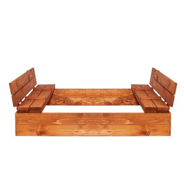 СКЛАДНАЯ ДЕРЕВЯННАЯ ПЕСОЧНИЦА С ПРОПИТКОЙ