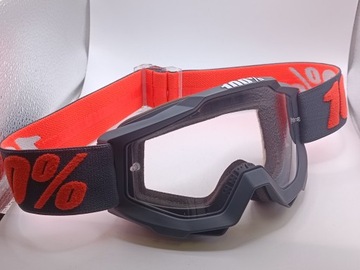 GOOGLE 100% ACCURI OTG МОТОЦИКЛ ЧЕРНЫЙ И ОРАНЖЕВЫЙ