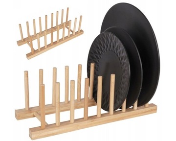 ОРГАНАЙЗЕР ПОДСТАВКА ДЛЯ КРЫШЕК ТАРЕЛКИ ДЕРЕВЯННЫЕ ДОСКИ 8 МЕСТ