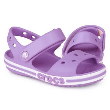 Sandały, buty dziecięce Crocs Bayaband Orchid 2054005PR