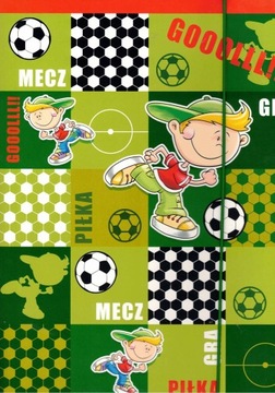 Teczka szkolna z gumką A4 Pol-MAK Piłka nożna Goool!!!