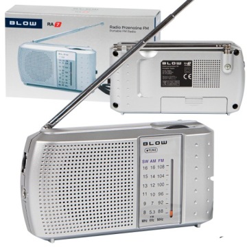 RADIO BUDOWLANE PRZENOŚNE FM AM SW MINI NA BATERIE ANTENA DO PRACY WARSZTAT