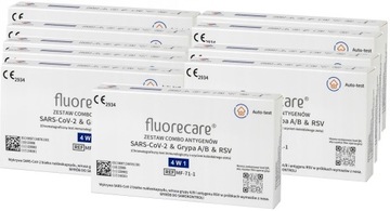 10xTest 4w1 Combo FLUORECARE COVID-19 Grypa AB RSV