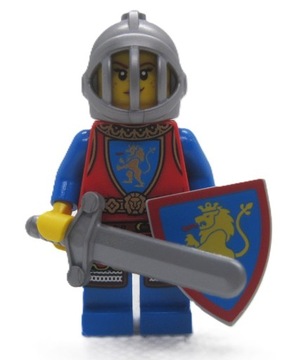 LEGO Figurka Castle Zamek Rycerz Lew miecz hełm