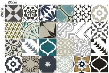 Наклейки на плитку, плитку, лестницу, 25 шт, 20х20см