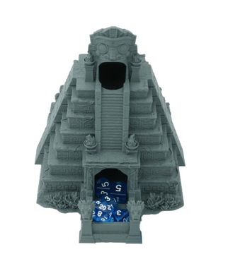 Ацтекская большая башня для игральных костей - Башня для игральных костей Темно-серая