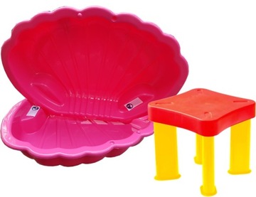 Песочница для бассейна SHELL 2в1, закрытая, 2 части