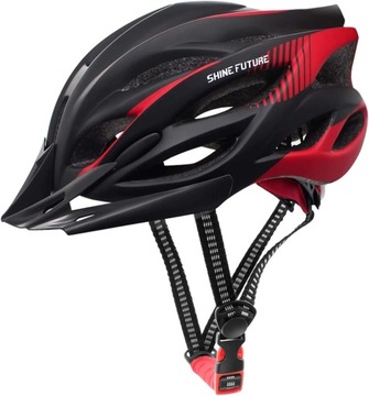Kask rowerowy dla dorosłych regulowany lekki 58-61CM światło LED
