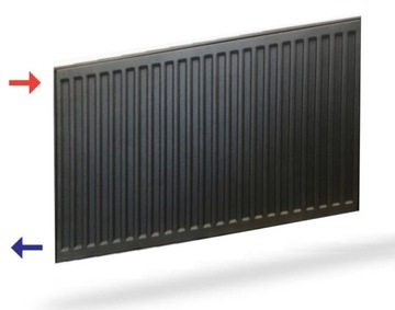 GRZEJNIK PURMO C11 550x400 C 11 CZARNY RAL 9005
