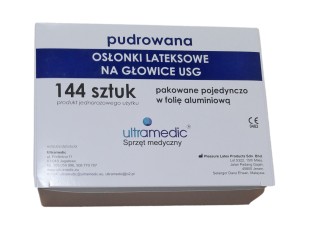 Osłonki do głowic USG pudrowane osobno pakowane