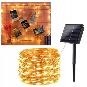 ЦЕПОЧНЫЕ СОЛНЕЧНЫЕ САДОВЫЕ СВЕТИЛЬНИКИ 20М 200LED