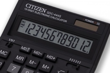 Калькулятор офисный CITIZEN SDC-444S 12-значный дисплей