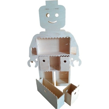 Półka minifigurka wysokość 60cm gł.6cm +szuflady
