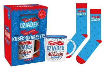 SET LA VIVA Kubek + Skarpety dziadek Prezent na Święta dla Dziadka Faceta
