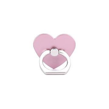 UCHWYT RING HOLDER NA TELEFON SERCE RÓŻOWE PIERŚCIEŃ PALEC STOJAK PODSTAWKA