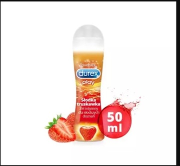 Durex Strawberry żel intymny potęgujący stosunek sex lubrykant truskawka