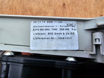 VODÍTKO MECHANIZMUS MOTOREK ROLETA LEVÝ PRAVÝ MERCEDES W212 FACELIFT KOMBI