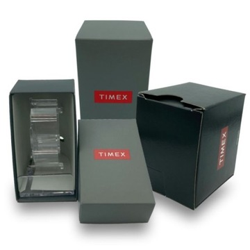 Klasyczny zegarek męski na pasku Timex Multidata TW2T35000 Powystawowy