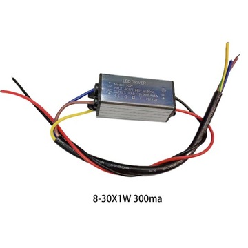 IP66 Водонепроницаемый светодиодный драйвер Светодиодный источник питания Алюминиевый низкий 50 Вт 300 мА