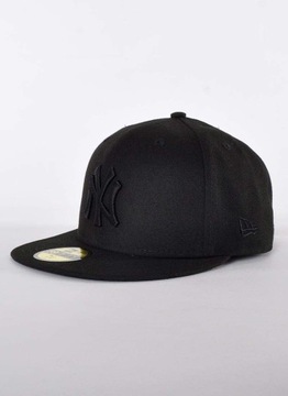 Czapka z daszkiem 7 3/4 New Era Basic NY 59Fifty Czarna BB fullcap