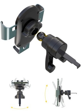 Grawitacyjny uchwyt samochodowy do kratki nawiewu