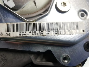MERCEDES-BENZ C-CLASS ULOŽENÍ VZDUCHOVÁ AIRBAG ŘÍDÍCÍ 2004 SALOON