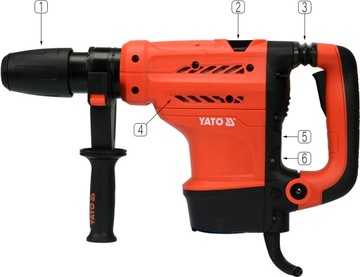 SDS MAX IMPACT HAMMER ПОВОРОТНЫЙ КОРПУС 20J 1300W