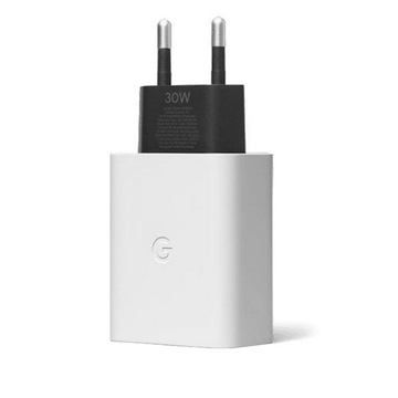 Быстрое зарядное устройство Google Travel Charger USB-C PD 30 Вт, белое (GA03502-EU)