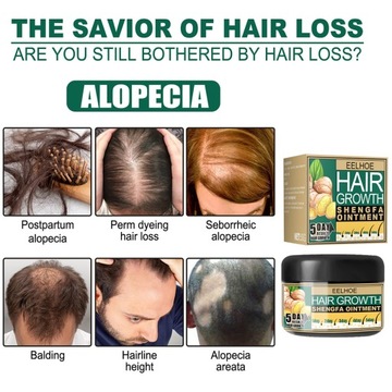 2 pudełka Maść na porost włosów, łatwo się wchłania, naturalna