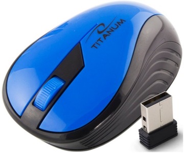 MYSZ BEZPRZEWIODOWA OPTYCZNA 2.4GHZ 3D USB RAINBOW NIEBIESKA