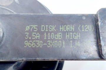 KLAKSON HYUNDAI I30 (GD) 966303X001 1.6L DIESEL 81KW 2015