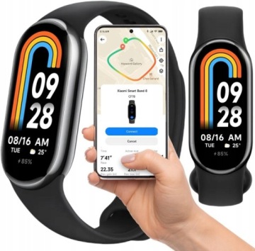 ЧАСЫ SMARTBAND XIAOMI SMART BAND SMART WATCH МУЖСКИЕ ЖЕНСКИЕ ЧЕРНЫЕ