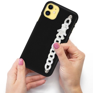 Etui Mat Blink do IPHONE 11 Obudowa Łańcuszek Miś