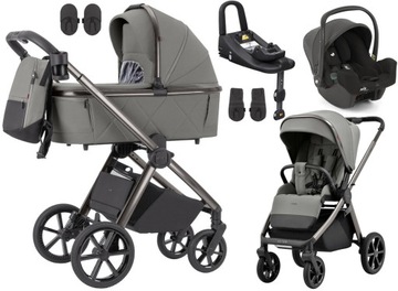 WÓZEK CARRELLO OMEGA JOIE I-SNUG 2 BAZA ADVANCE ADAPTERY SUPERB GREY
