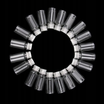 20 пустых прозрачных флаконов/10 ампул.