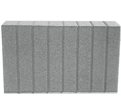 Obrzeża Palisadowe betonowe Wysokie 40 cm szare