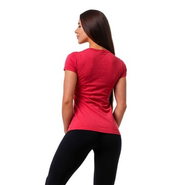 KOSZULKA DAMSKA BASIC CZERWONA - GymBeam XL