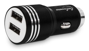 БЫСТРОЕ АВТОМОБИЛЬНОЕ ЗАРЯДНОЕ УСТРОЙСТВО 2x USB + КАБЕЛЬ USB-C